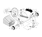 Craftsman 917376530 drive control/gear case/wheels diagram