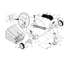 Craftsman 917376531 drive control/gear case/wheels diagram