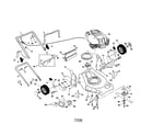 Craftsman 917378941 engine/housing/handle diagram