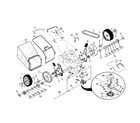 Craftsman 917378941 drive control/gear case/wheels diagram