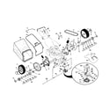 Craftsman 917378941 drive control/gear case/wheels diagram