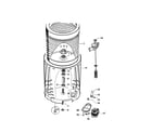 Fisher & Paykel WA37T26GW2-96133A inner & outer bowls & pump diagram