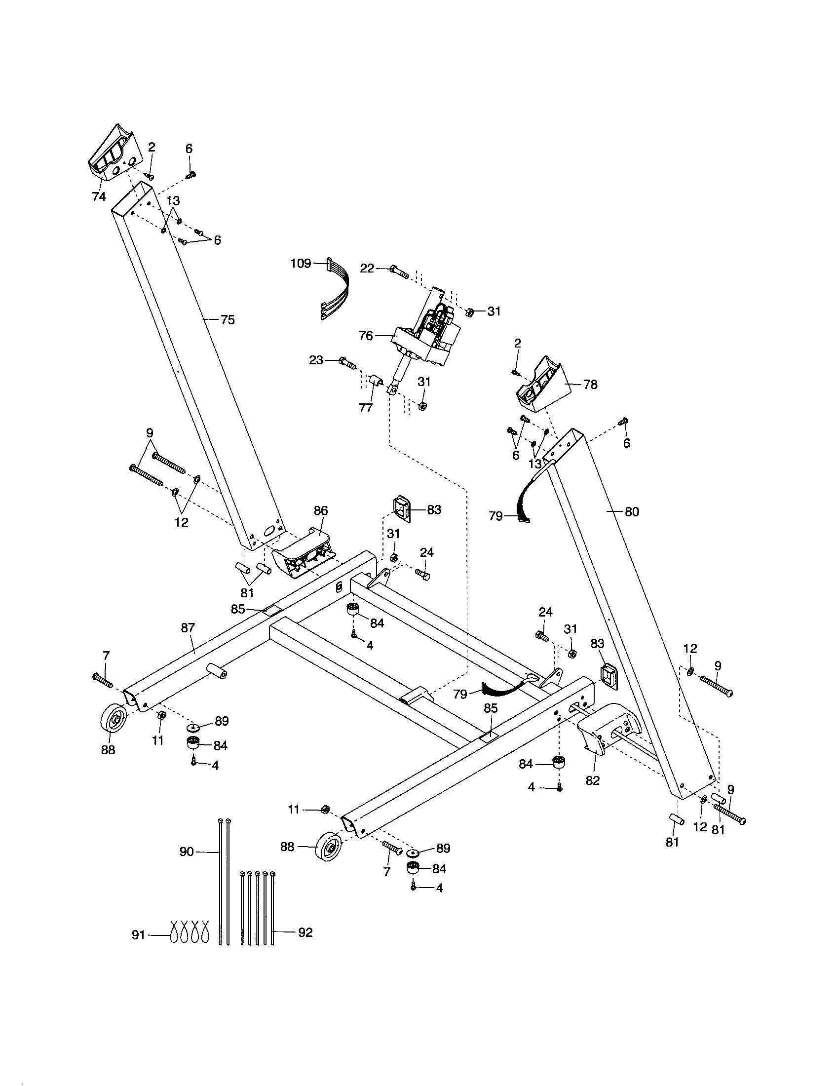 Uprights/frame