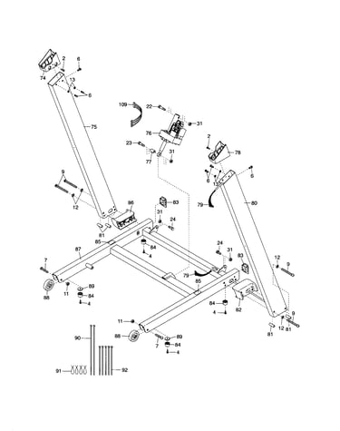 Uprights/frame