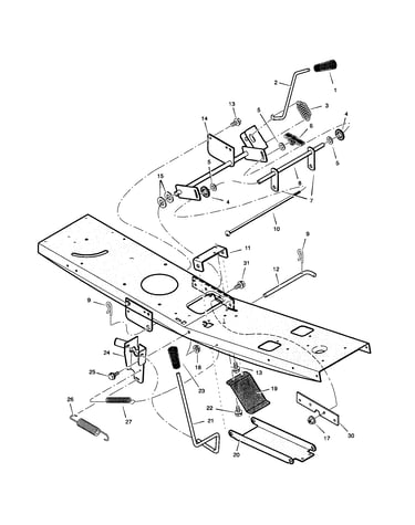 Mower housing suspension