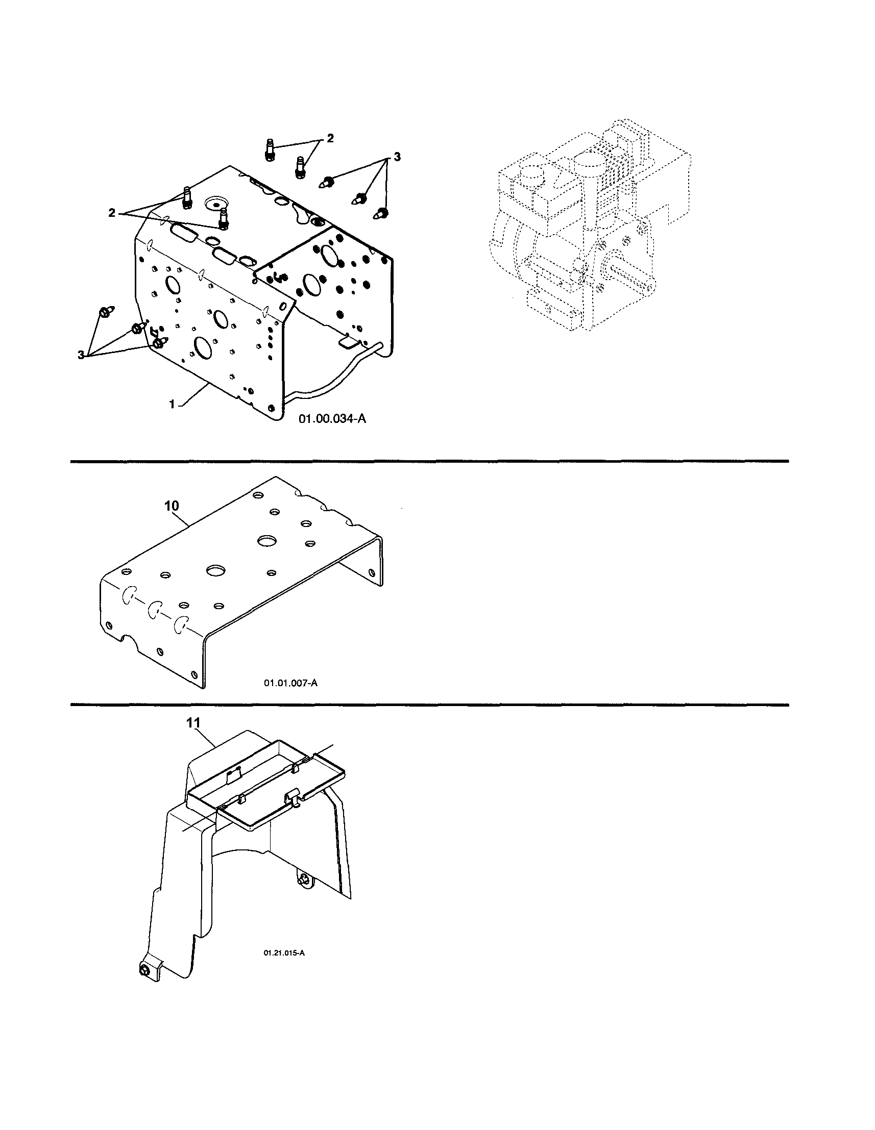 ENGINE/FRAME/MOUNT PLATE/COVER