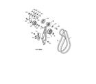 Craftsman 917254880 impeller & traction belts diagram
