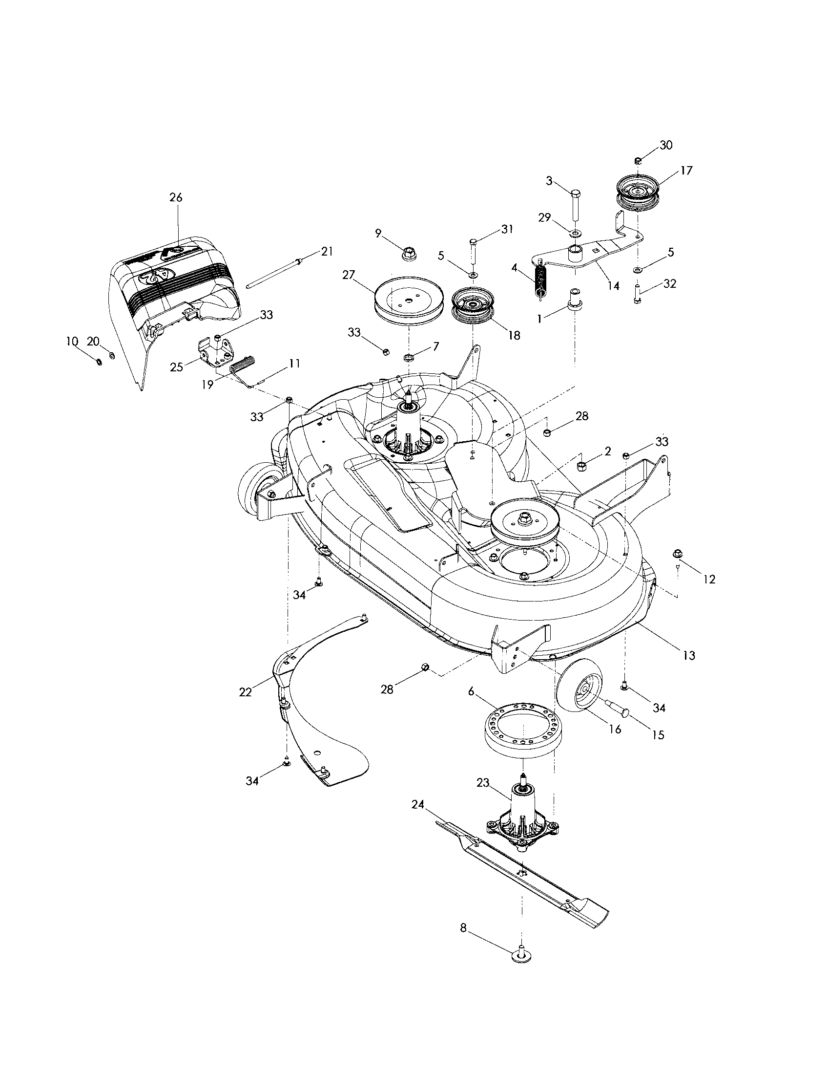 42" CUTTING DECK