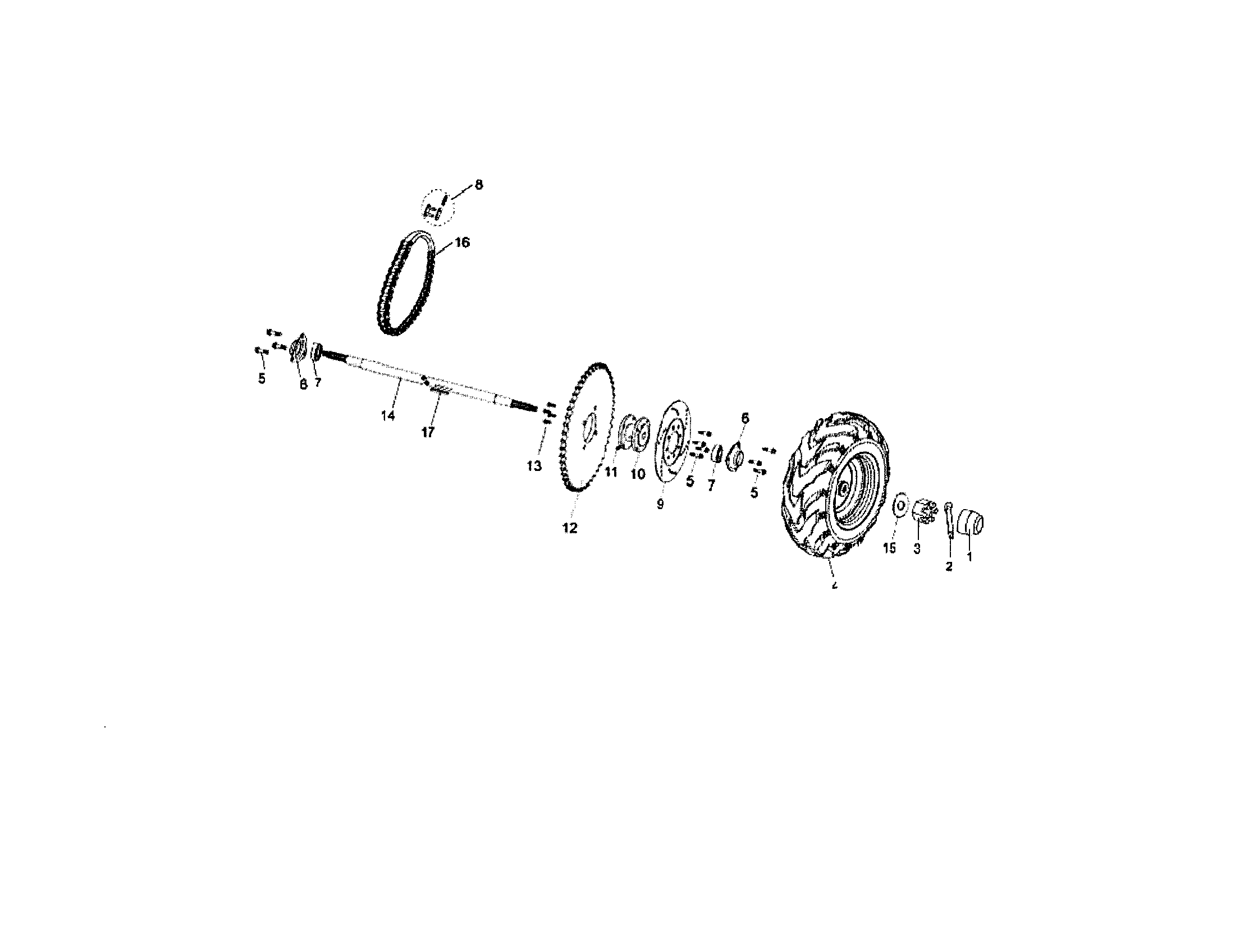 Rear axle