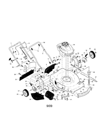 Engine/housing/handle