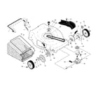 Craftsman 917374051 drive control/gear case/wheels diagram