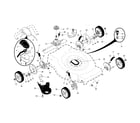 Craftsman 917374091 drive control/gear case/wheels diagram