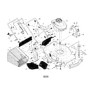 Craftsman 917374353 engine/housing/handle diagram