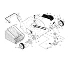 Craftsman 917376402 drive control/gear case/wheels diagram