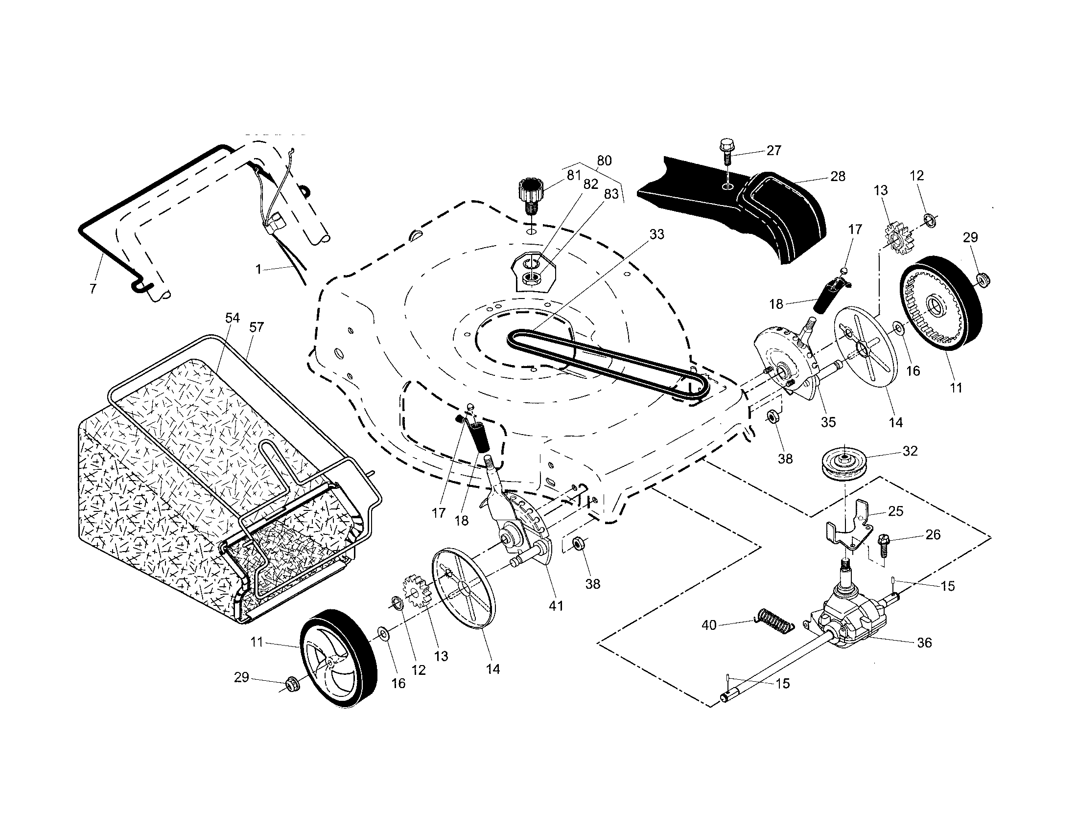 DRIVE CONTROL/GEAR CASE/WHEELS