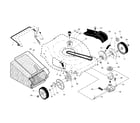 Craftsman 917376403 drive control/gear case/wheels diagram
