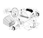 Craftsman 917376532 drive control/gear case/wheels diagram