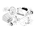Craftsman 917376533 drive control/gear case/wheels diagram