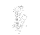 Craftsman 247887200 shroud/lower chute/handle diagram