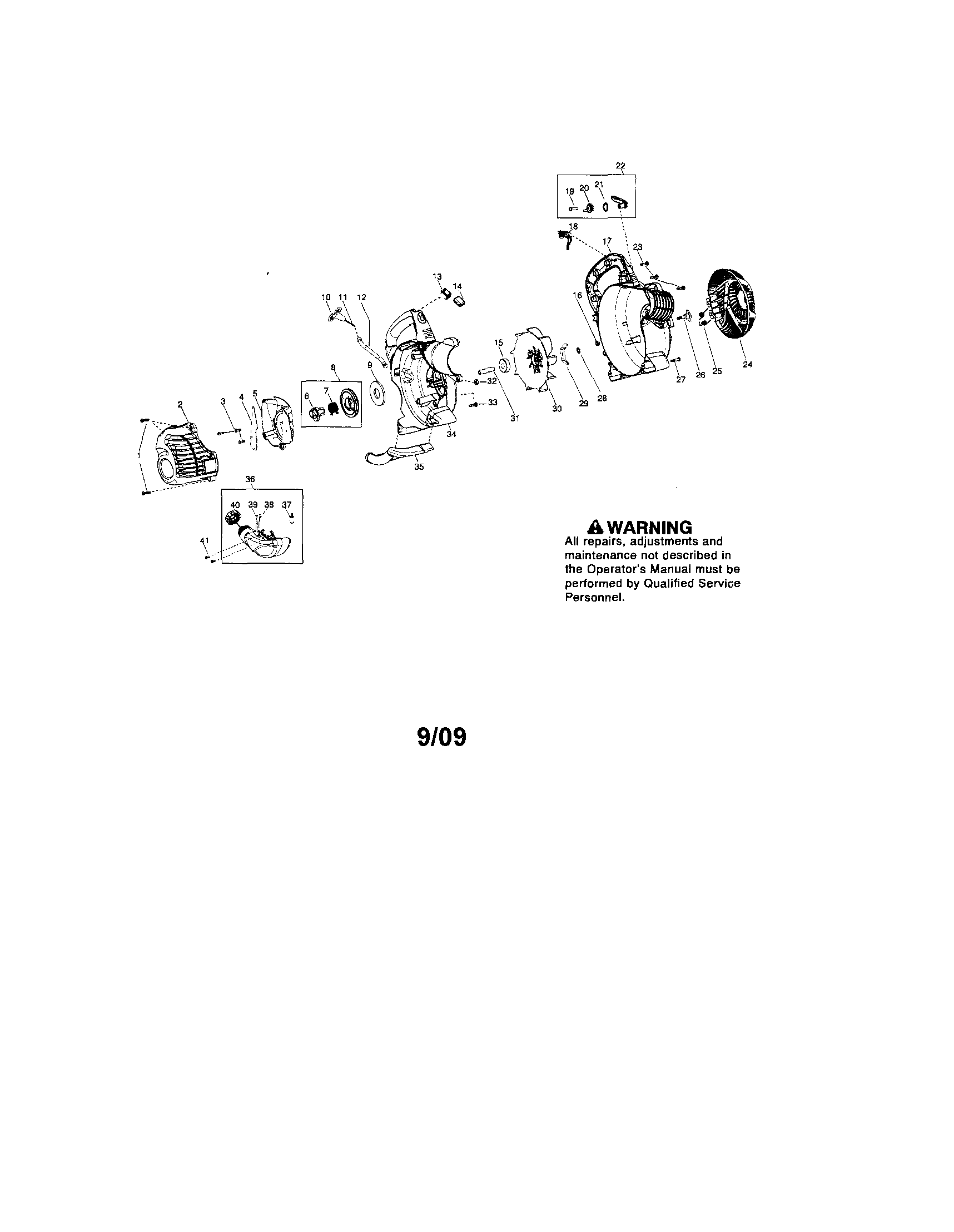 Scroll/handle/impeller