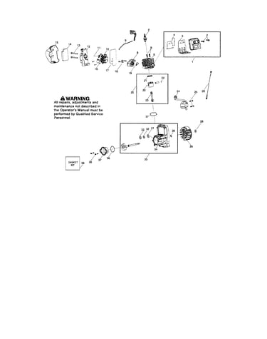 Muffler/cylinder/crankshaft