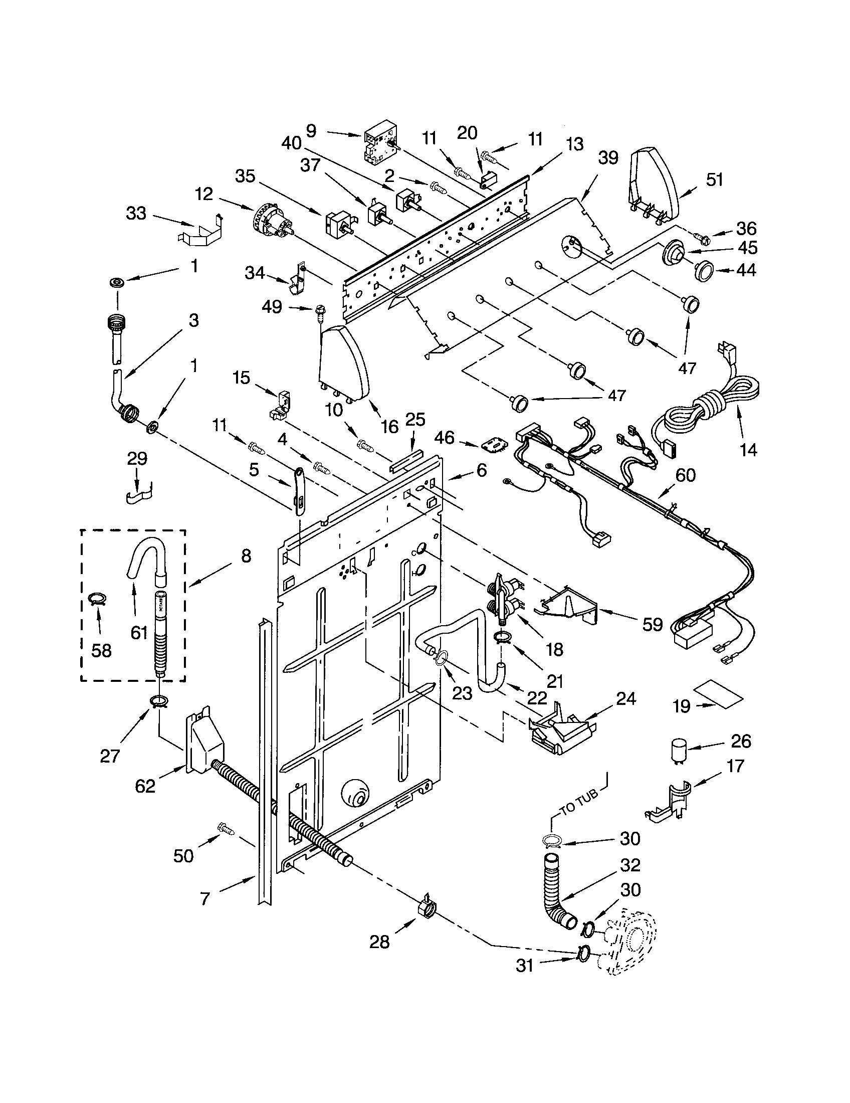 Controls and rear panel