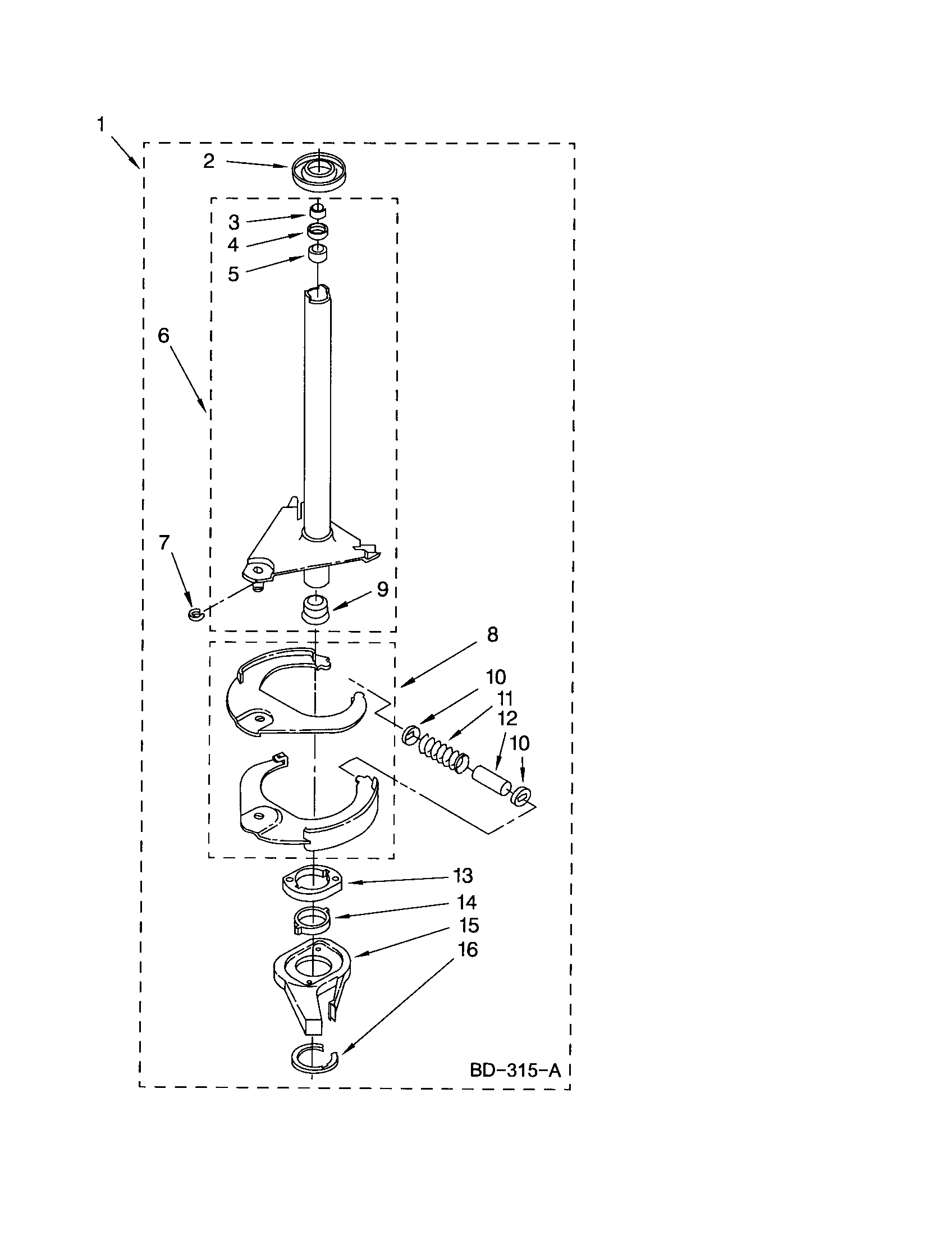 Brake and drive tube
