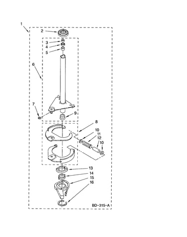 Brake and drive tube