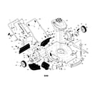 Craftsman 917374042 engine/housing/handle diagram