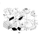 Craftsman 917374092 engine/housing/handle diagram