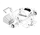 Craftsman 917376404 drive control/gear case/wheels diagram