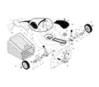 Husqvarna 917376820 drive control/gear case/wheels diagram