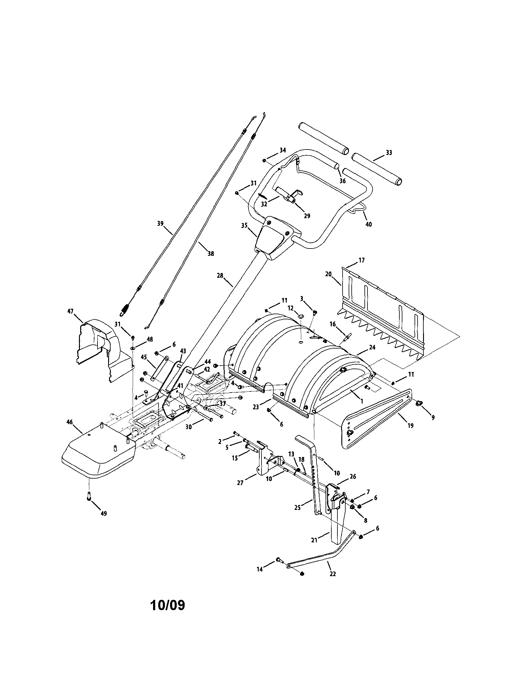 Handle/tine shield