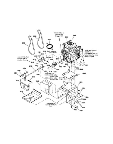 Engine and frame