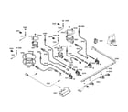 Bosch PCK755UC/01 burners & valves diagram