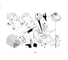 Craftsman 917253432 engine/housing/handle diagram