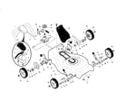 Craftsman 917253432 drive control/gear case/wheels diagram