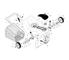 Craftsman 917253462 drive control/gear case/wheels diagram