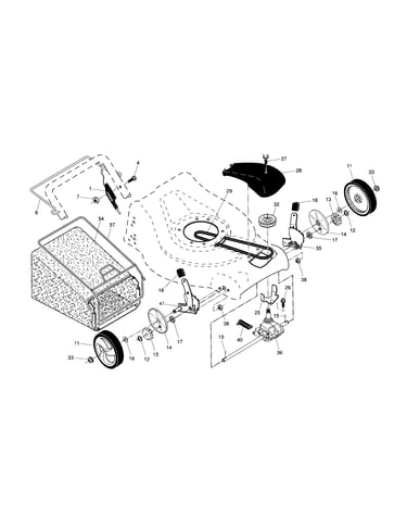 Drive control/gear case/wheels