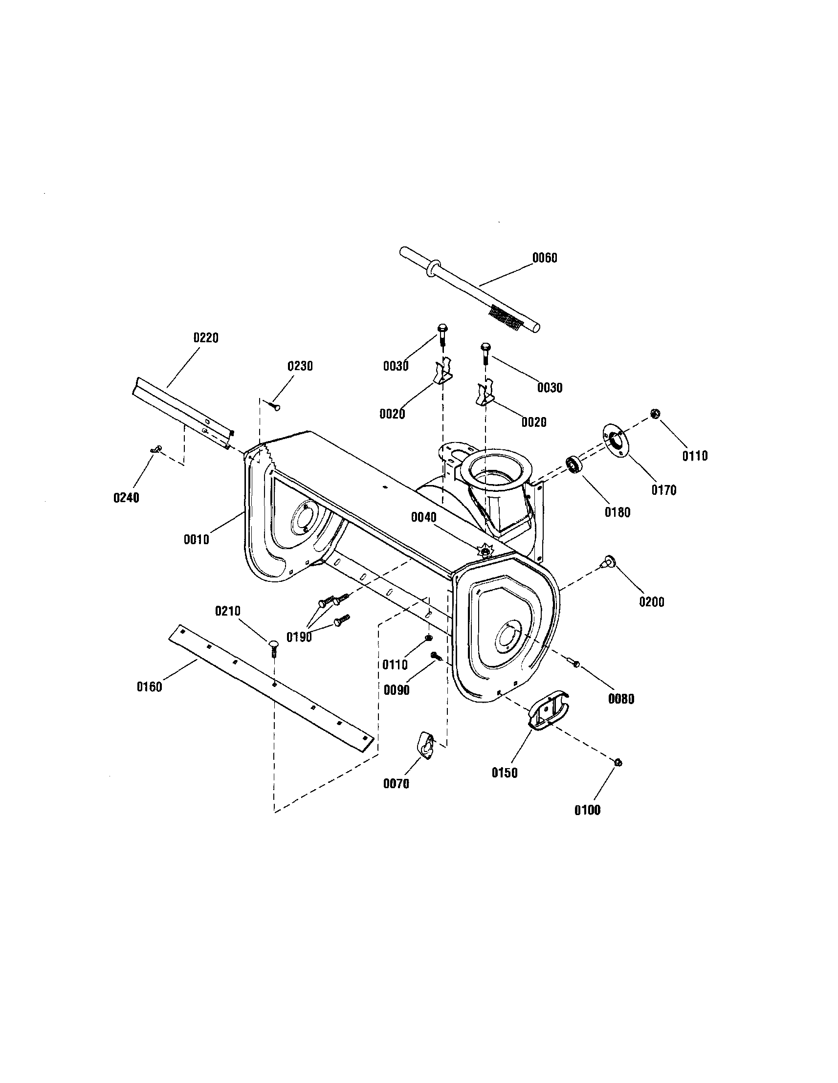 Auger housing