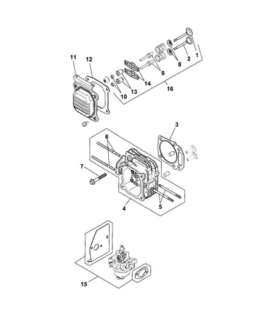Head/valve/breather