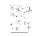Briggs & Stratton 10L802-0780-F1 carburetor/fuel tank diagram
