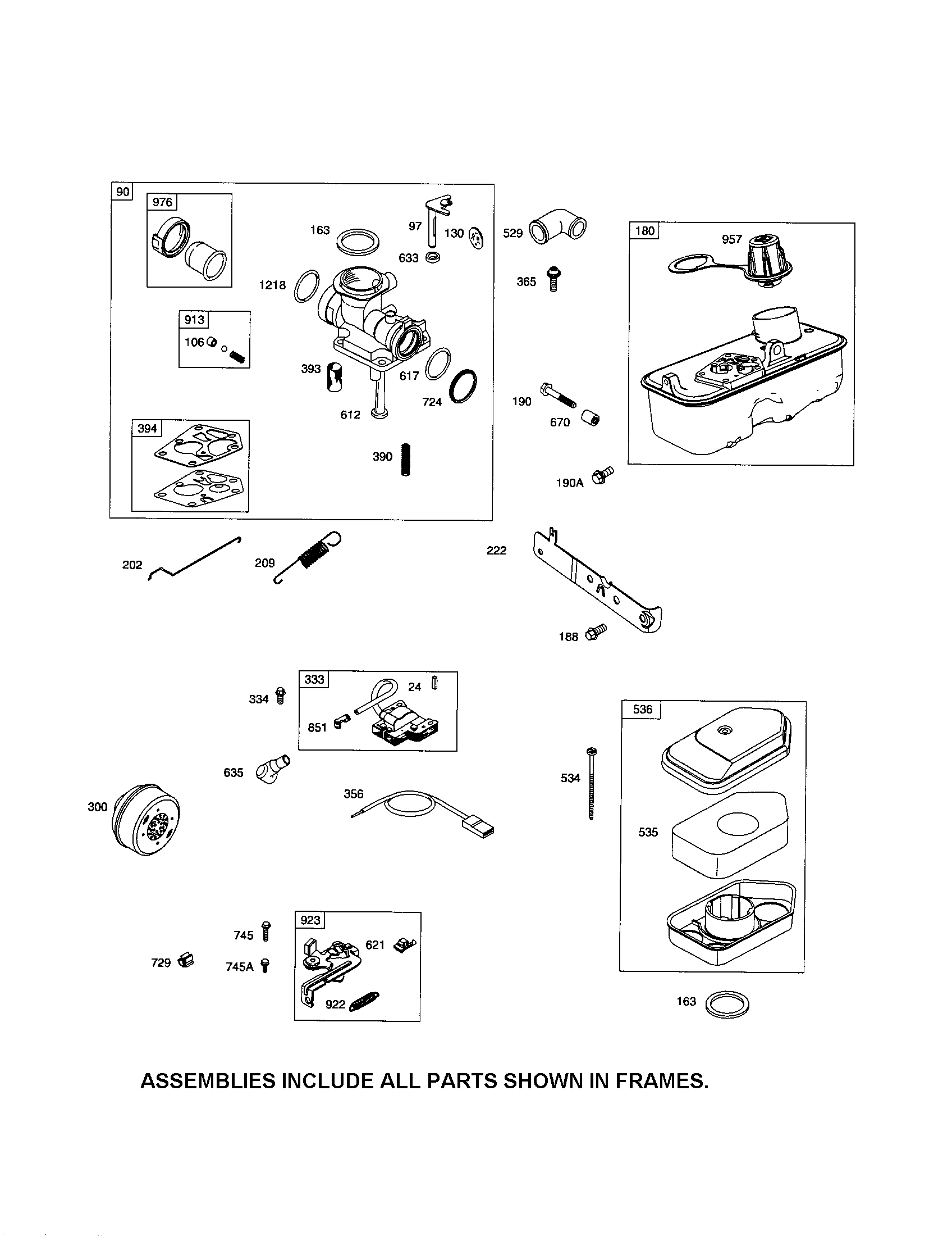 Carburetor/fuel tank