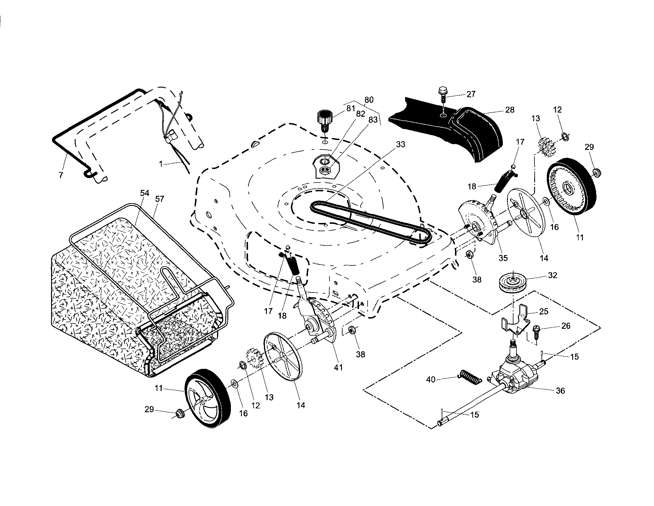 Drive control/gear case