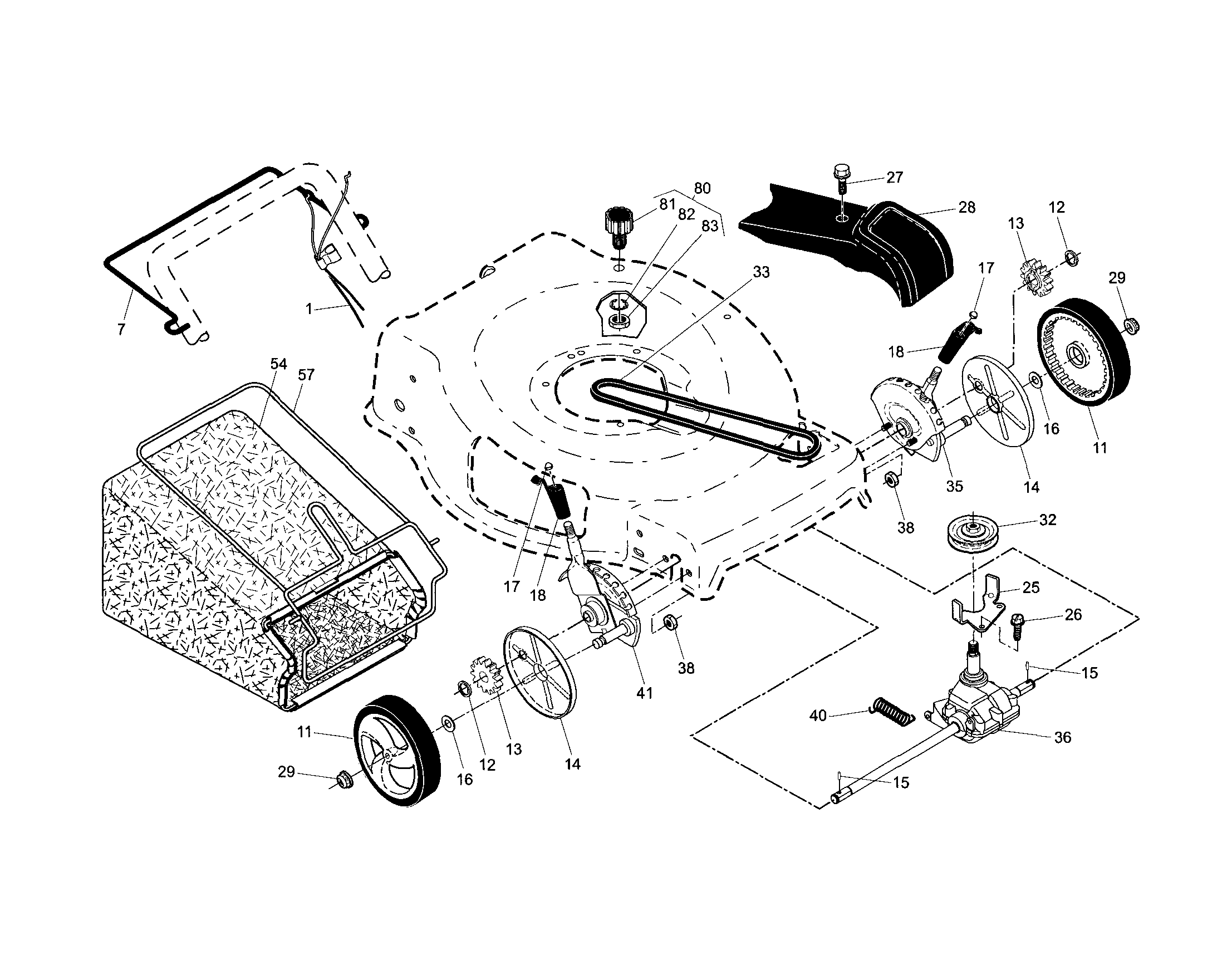 Drive control/gear case