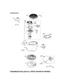 Rewind starter/blower housing