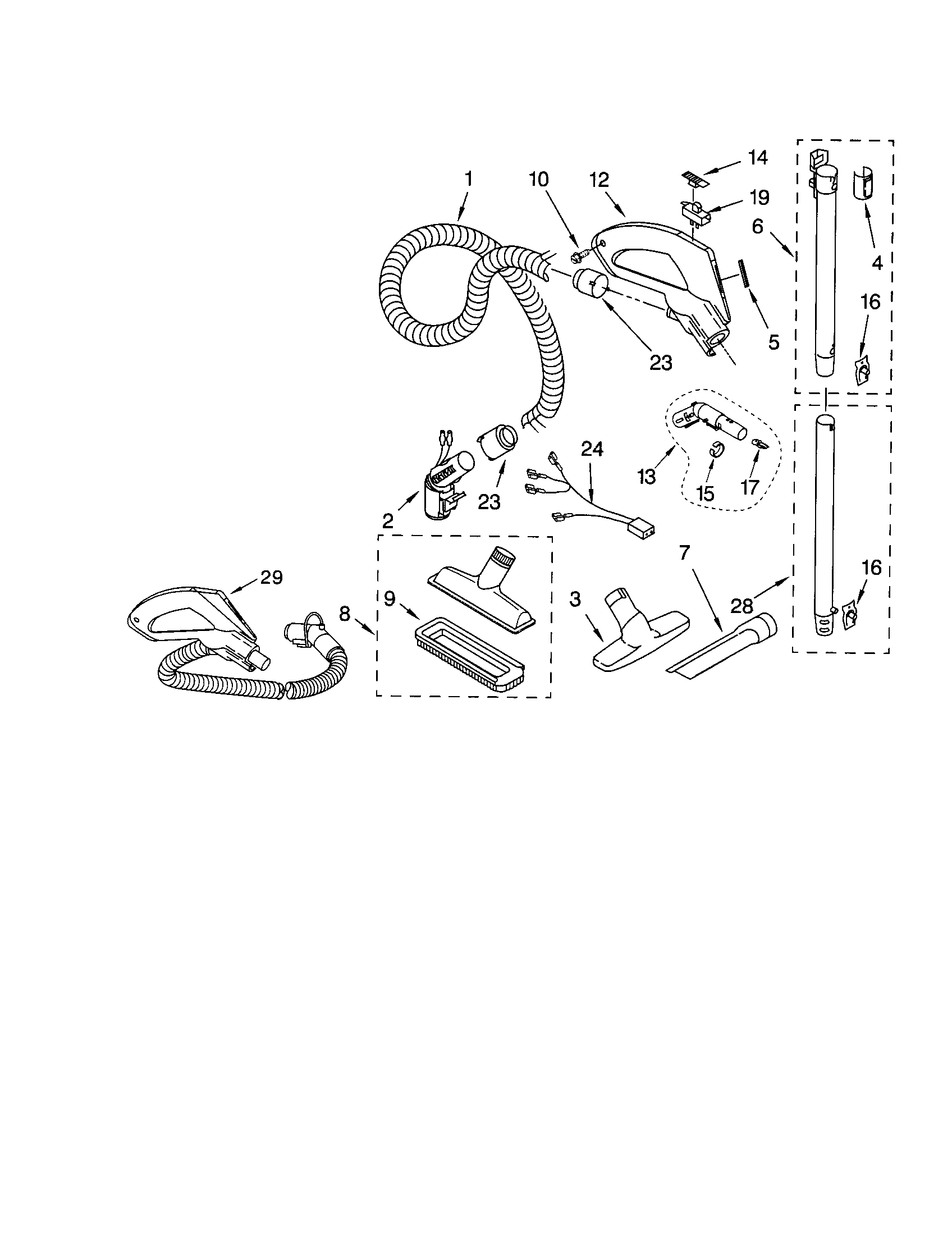 Hose and attachments