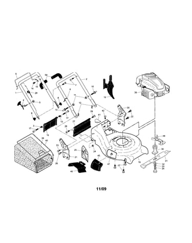 Engine/housing/handle