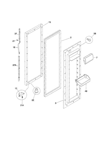 Refrigerator door