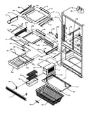 Refrigerator/freezer shelving